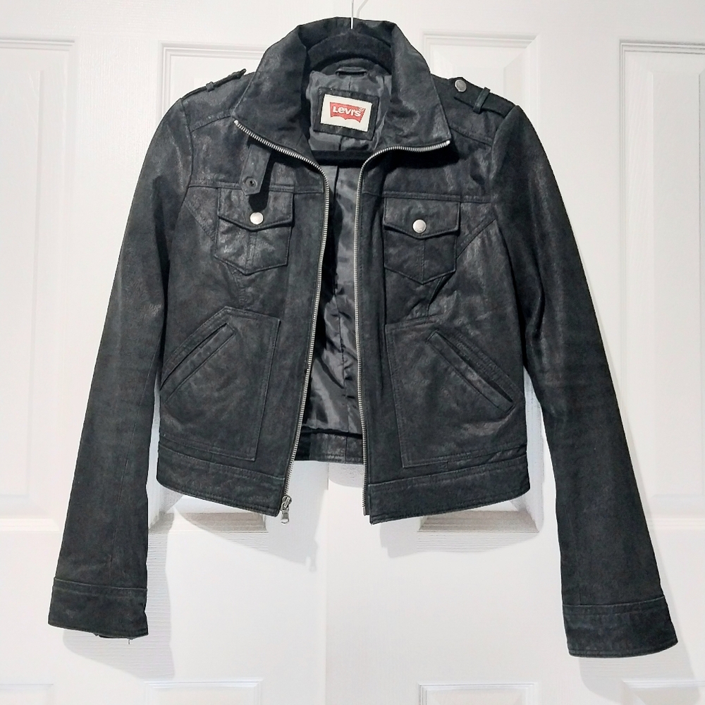 Levi's Leather Jacket,‎ Size S